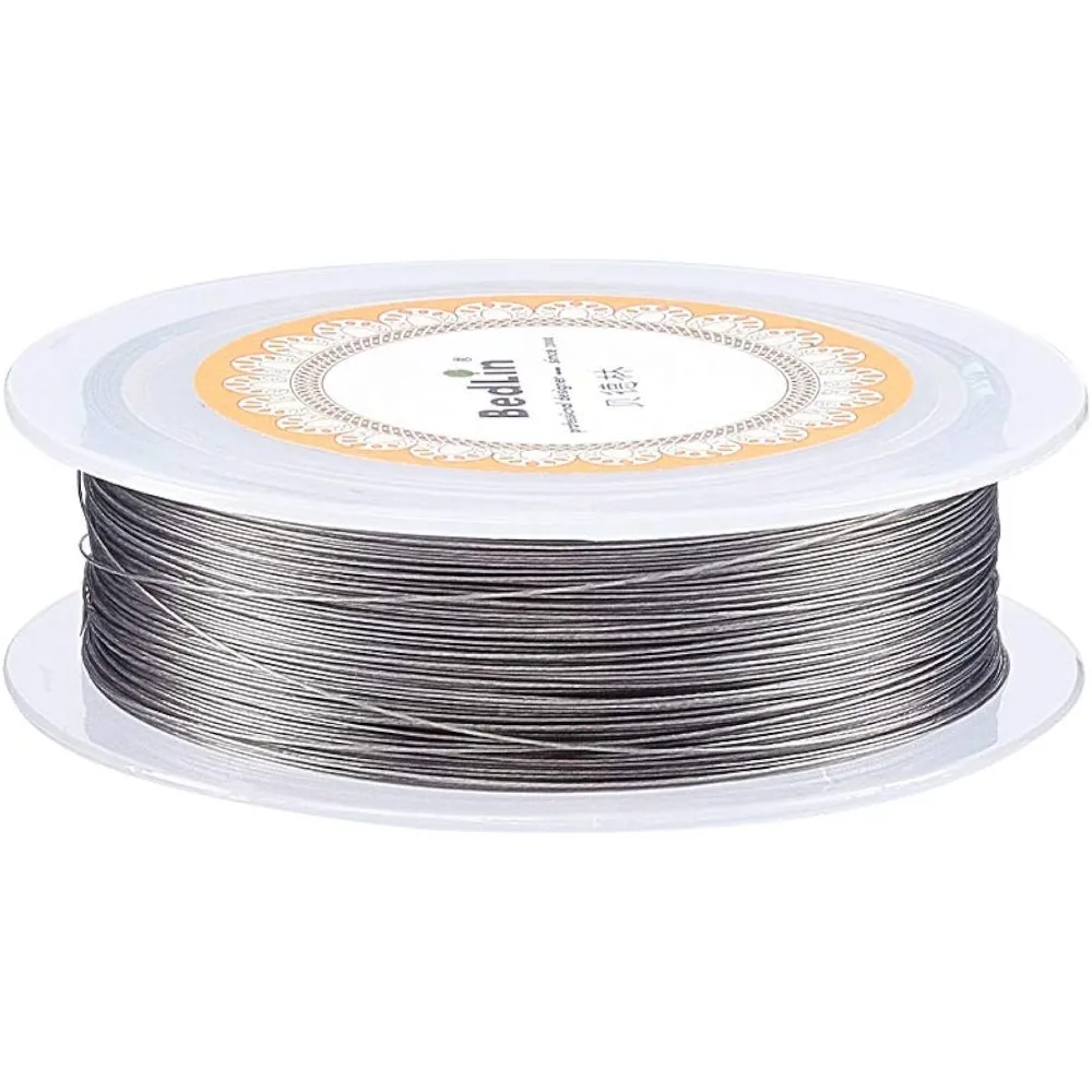 

150m 0.25mm Diameter Stainless Steel Wire Craft Wire Flexible Artistic Floral Jewelry Beading Wire Silver Metal Flexible Wire