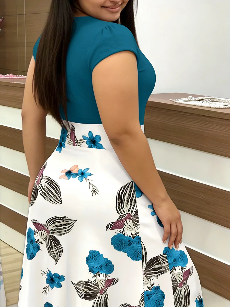 Vestido Feminino Plus Size com - Romper Floral Print avaliação e preço
