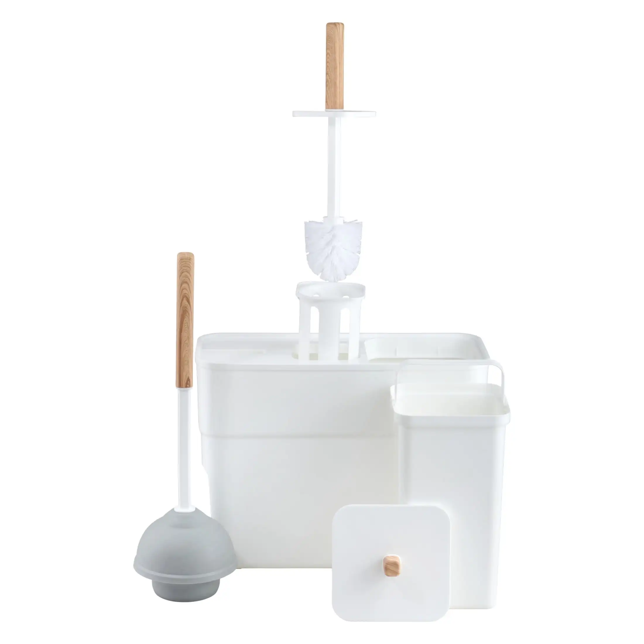 The Home Edit 3-in-1 Plunger/Bowl Brush/Trash Unit