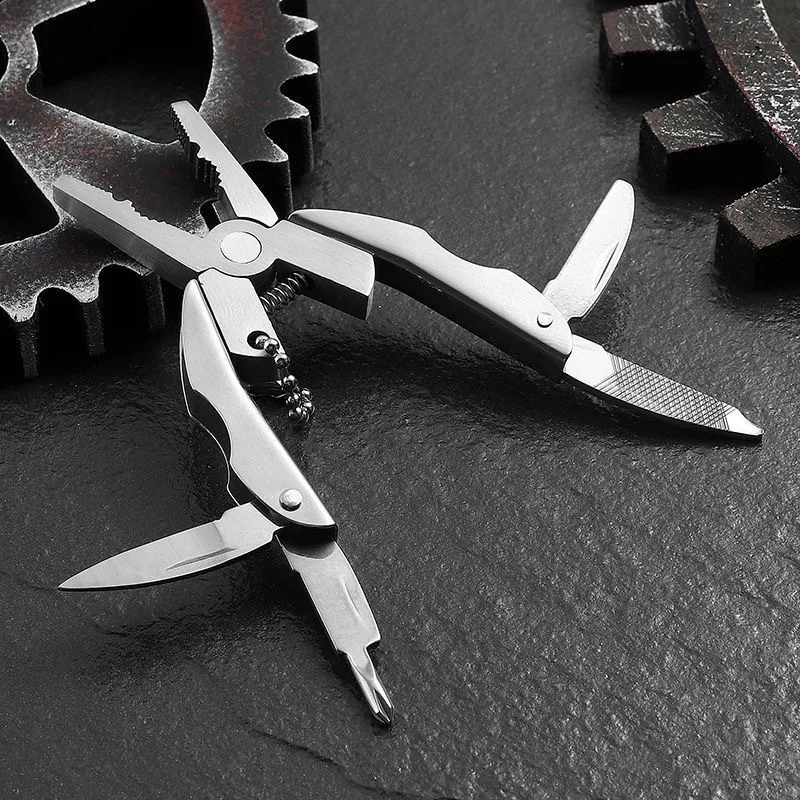 

Outdoor stainless steel multifunctional mini pliers outdoor swiss knife combo folding car convenient multi-function EDC tool