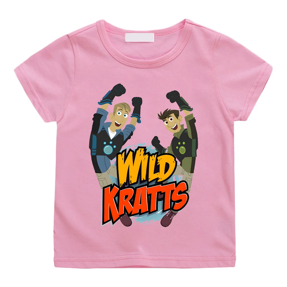 Wild Kratts Cartoon Adventure Anime Print Herren T-Shirt Damen T-Shirt Jungen Top Kinder Eltern-Kind Baumwolle Kurzarm Kinder T-Shirt – Detail 6