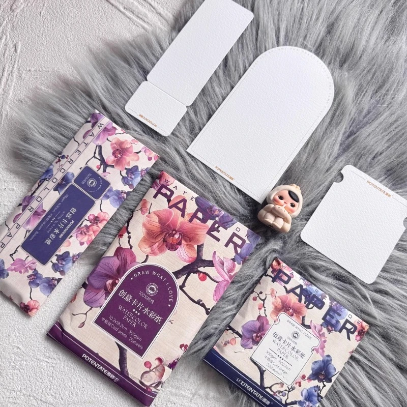 POTENTATE 100% لب القطن المائية ورقة 300 جرام متوسطة الخشنة الملمس تذكرة ورقة بطاقة الإبداعية لتقوم بها بنفسك لوازم اللوحة المحمولة #2