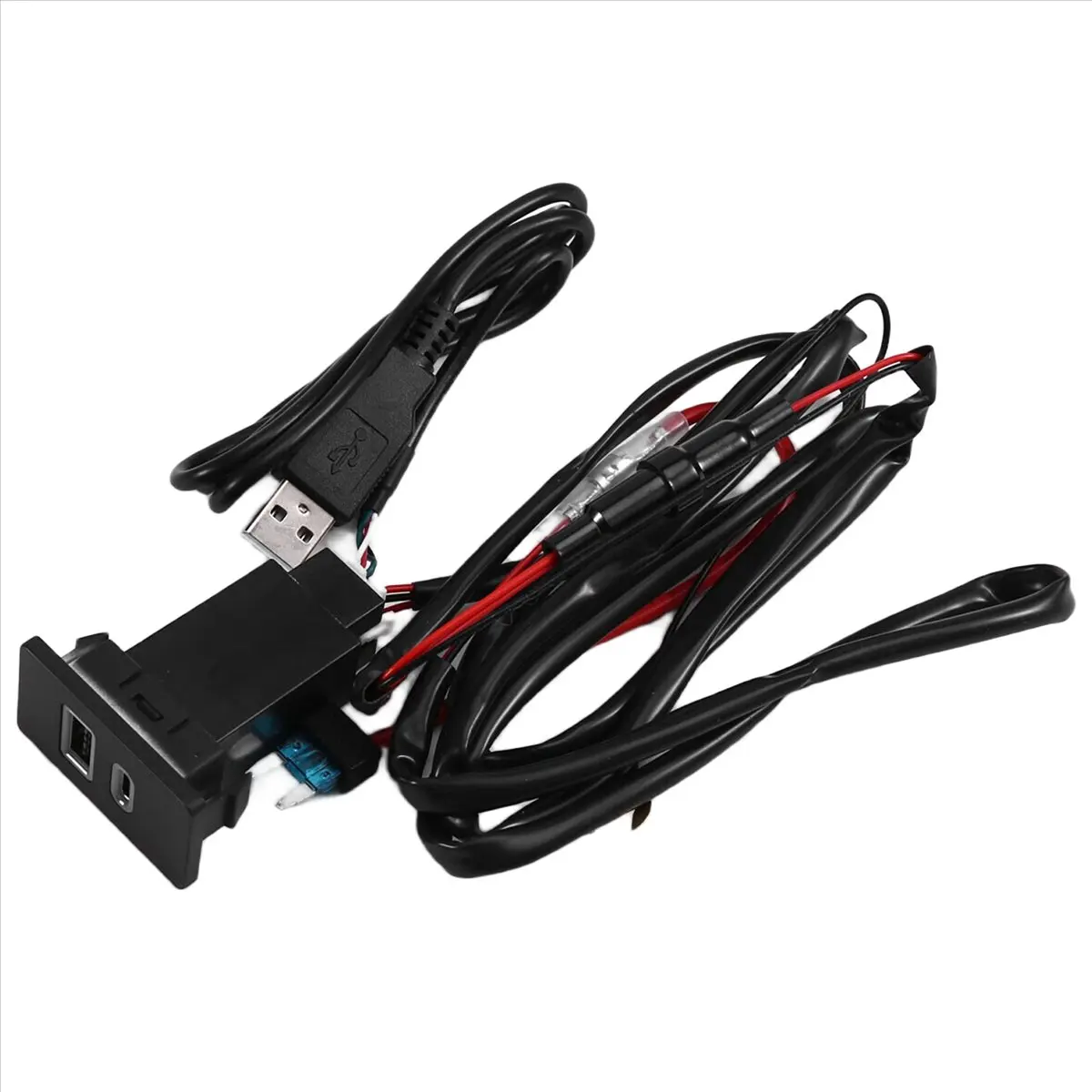 

Автомобильное зарядное устройство USB TYPE-C Зарядное устройство Гнездо быстрой зарядки Входной адаптер Аудио Радио U-диск Гнездо для вспышки для [AAAE 2026]