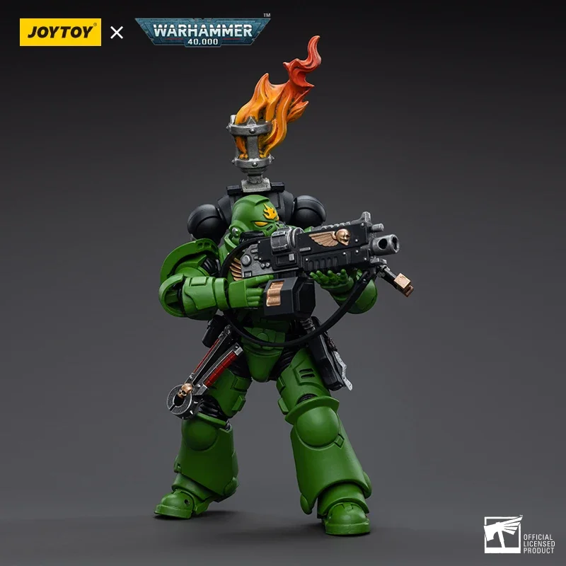 In Stock JOYTOY WARHAMMER Salamanders Assault Intercessors Sergeant Krajax Tsek\'gan Brother Haecule Tol\'vak Robot Action Model