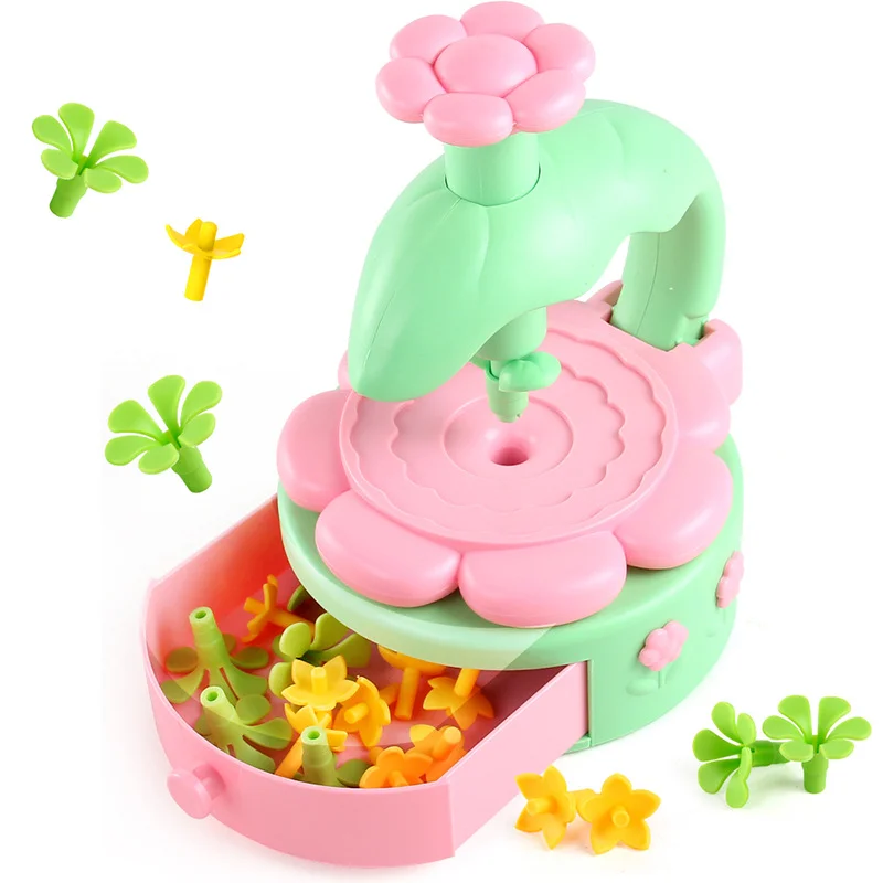 Flower Bouquets Toys DIY Craft Kits Toys for Kids Handmade Flowers Market Toy Girls Christmas Birthday Gift