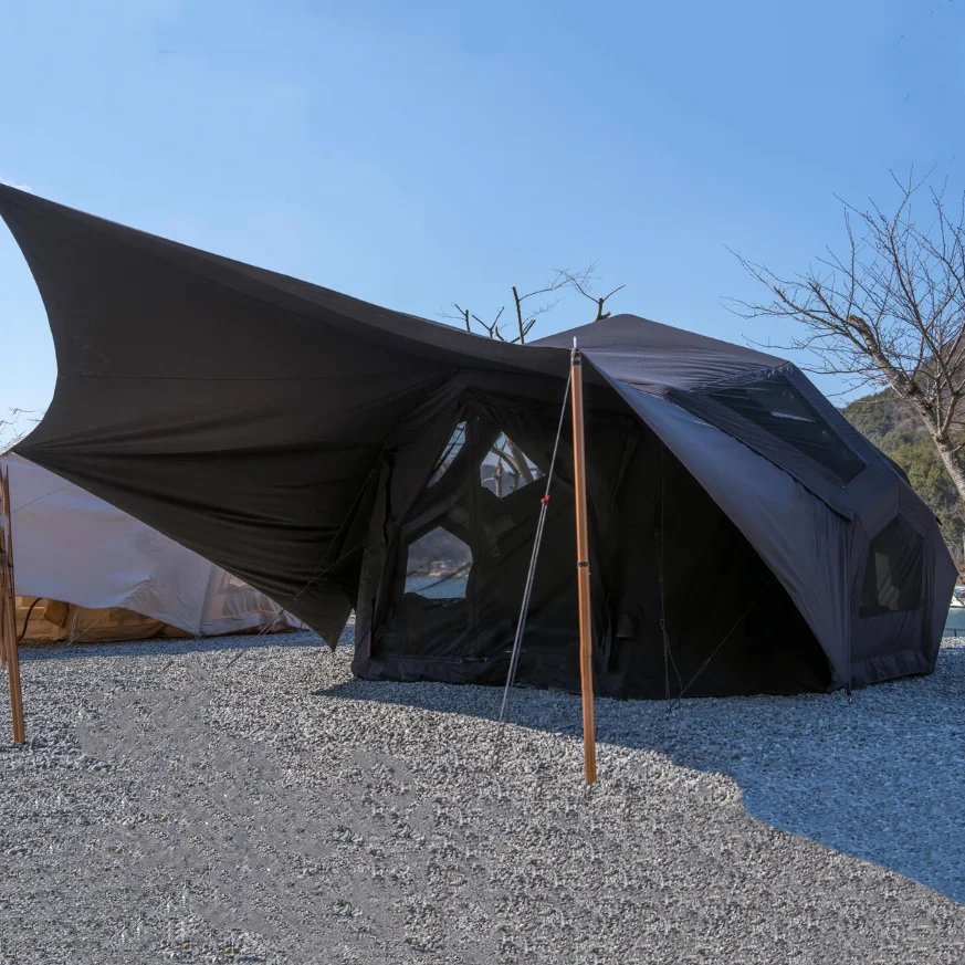 For Winter Air Inflatable Travel Tents Outdoor Camping Stove Jack Black Air Canopy Tent