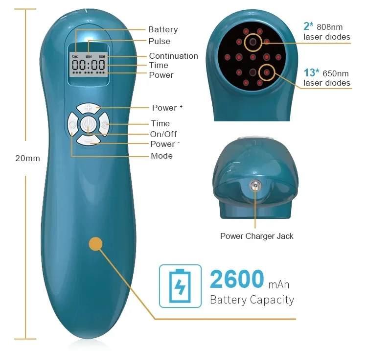 China factory red light laser therapy pain relief laser therapy device 650nm 808nm laser therapy machine for sale