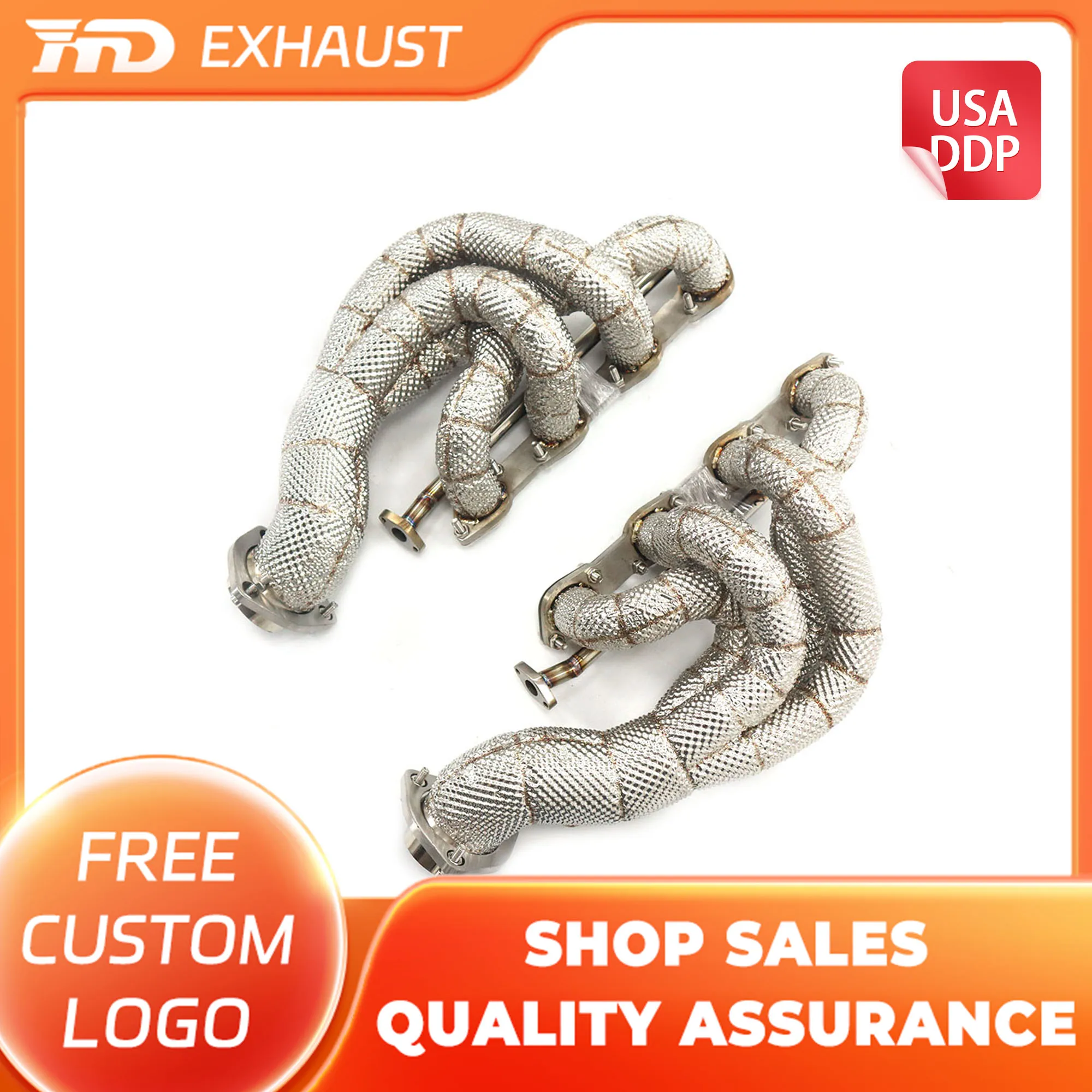 

HMD Hot Sales SS304 Exhaust Performance Manifold for Ferrari F430 SC With Heat Shield Car Accessories