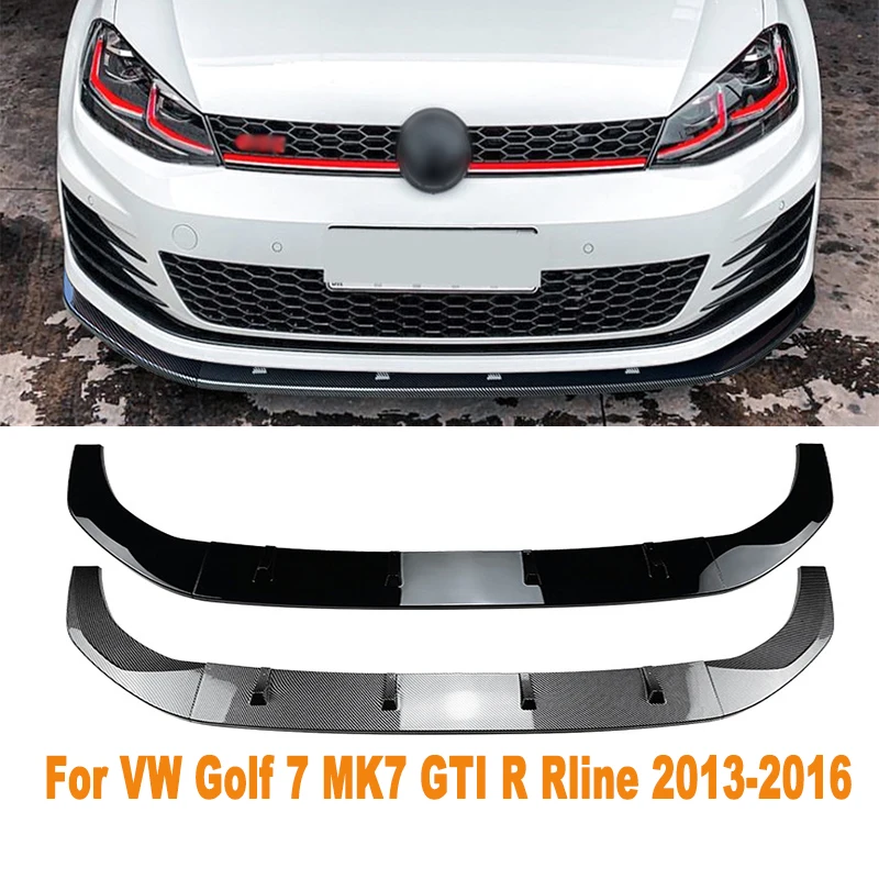 

For VW Golf 7 MK7 GTI R Rline 2013-2016 Car Front Bumper Lip Splitter Diffuser Body Kit Spoiler Bumper Guard Protector Accessory