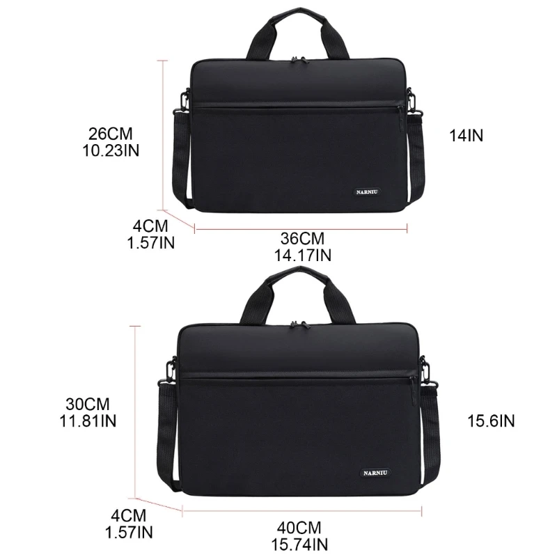 Tas Laptop 15,6 inci Tablet Notebook untuk Tas Bahu Komputer Lengan Casing Tangan