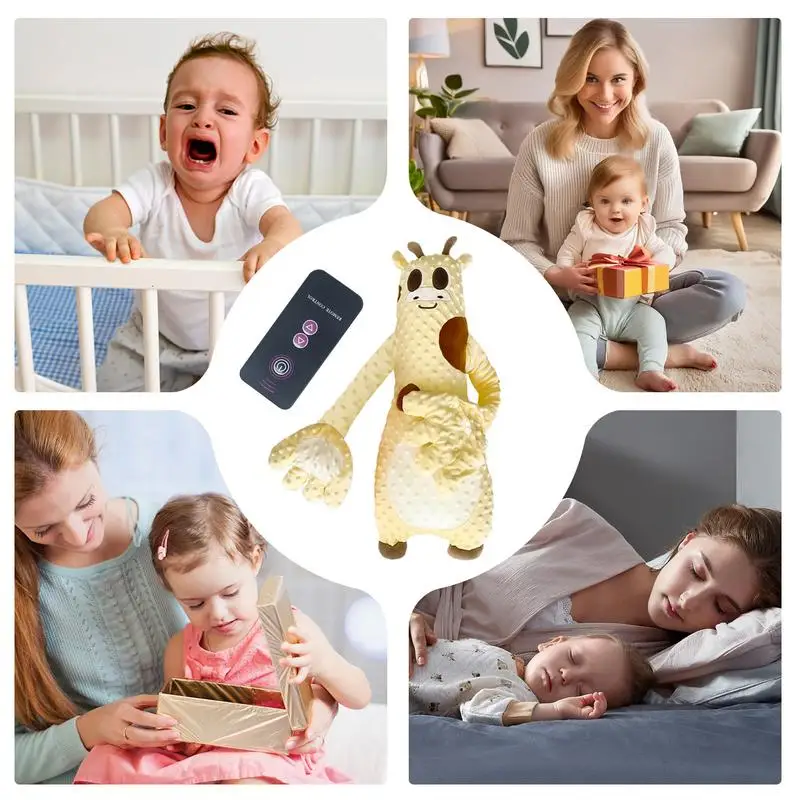 Toddler Patter For Sleep Electric Baby Hand Pillow With Remote Control Rechargeable Baby Hand Pillow Soothing Palm Patting Toy