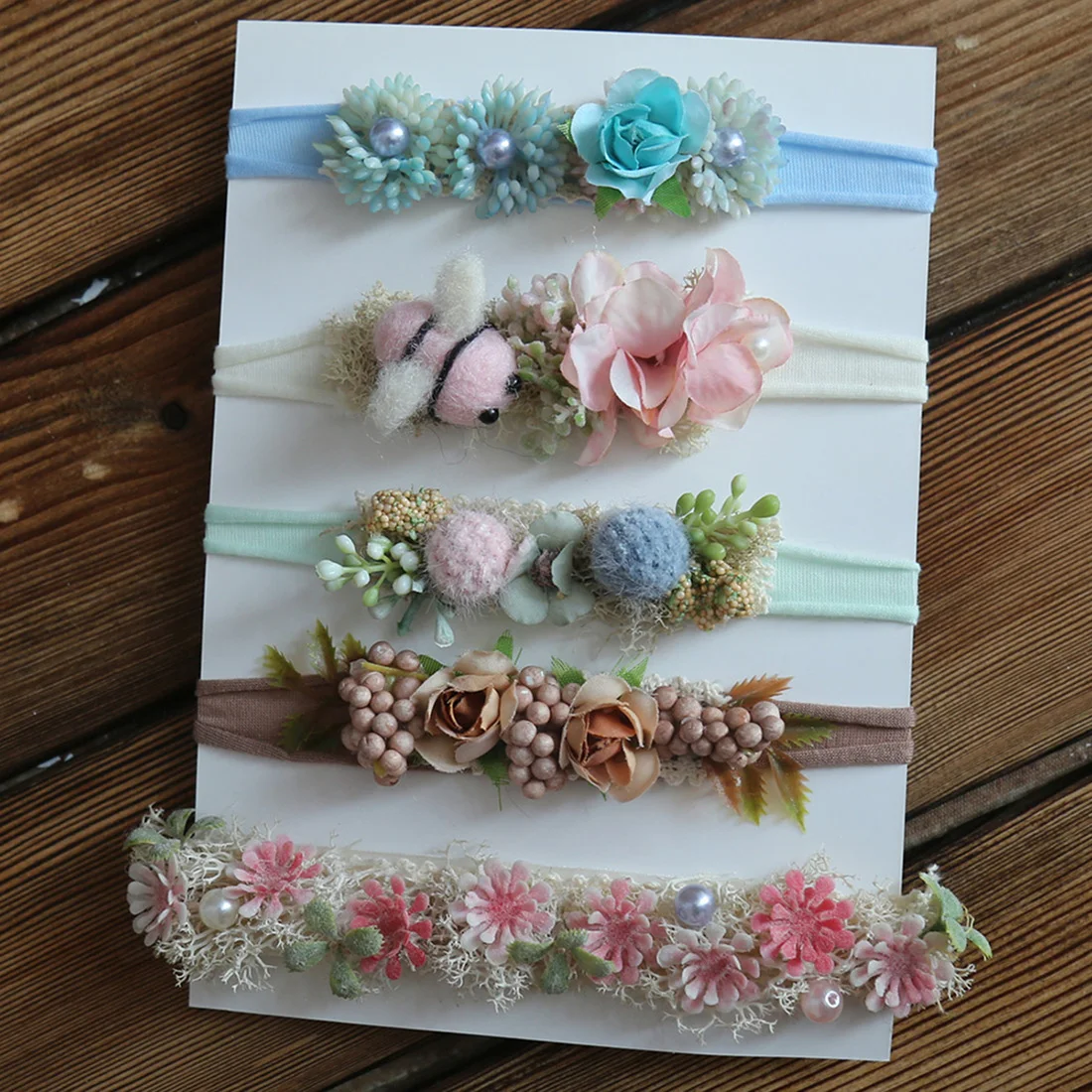 Baby Flower Headband  Newborn Photography Props Infant Headband Tieback Baby  Photo Props