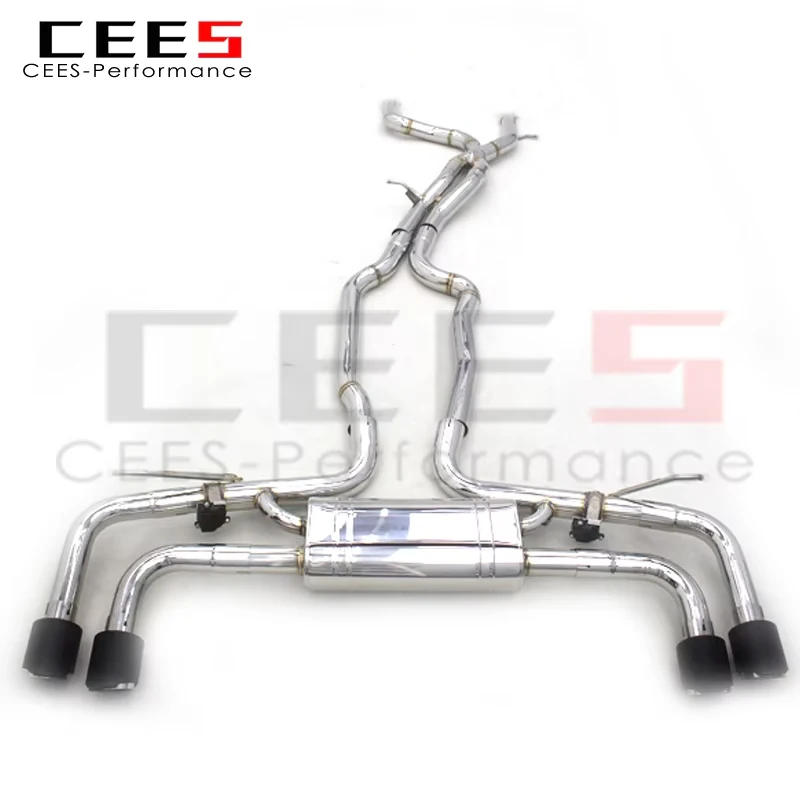 CEES Valved Catback Exhaust For PORSCHE Cayenne 958 4.8 2010-2016 Exhaust Pipe Muffler 304 Stainless Steel Exhaust Systems