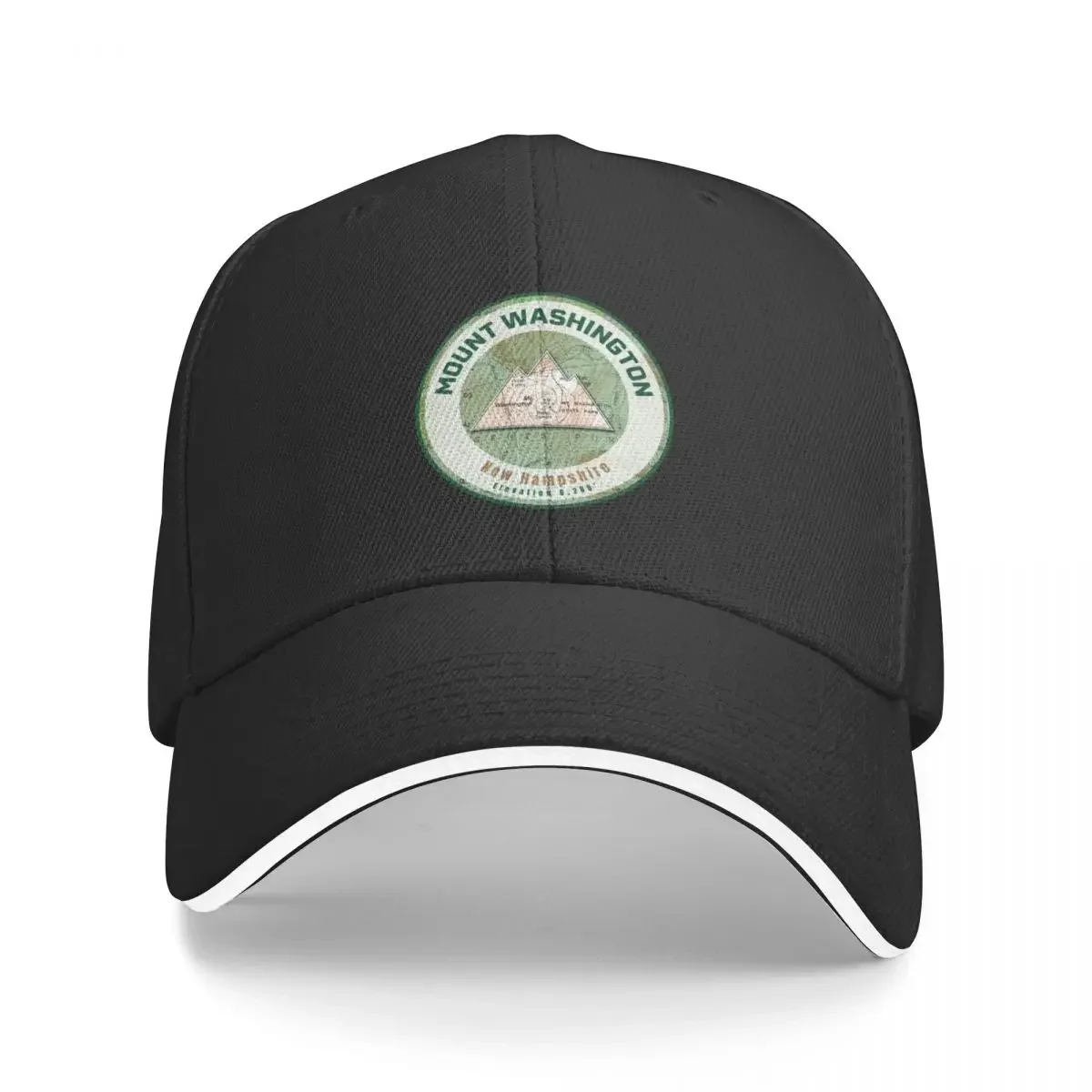 

Mountain Map - Mt Washington Green Baseball Cap Streetwear Thermal Visor Icon cute Baseball Men Women's