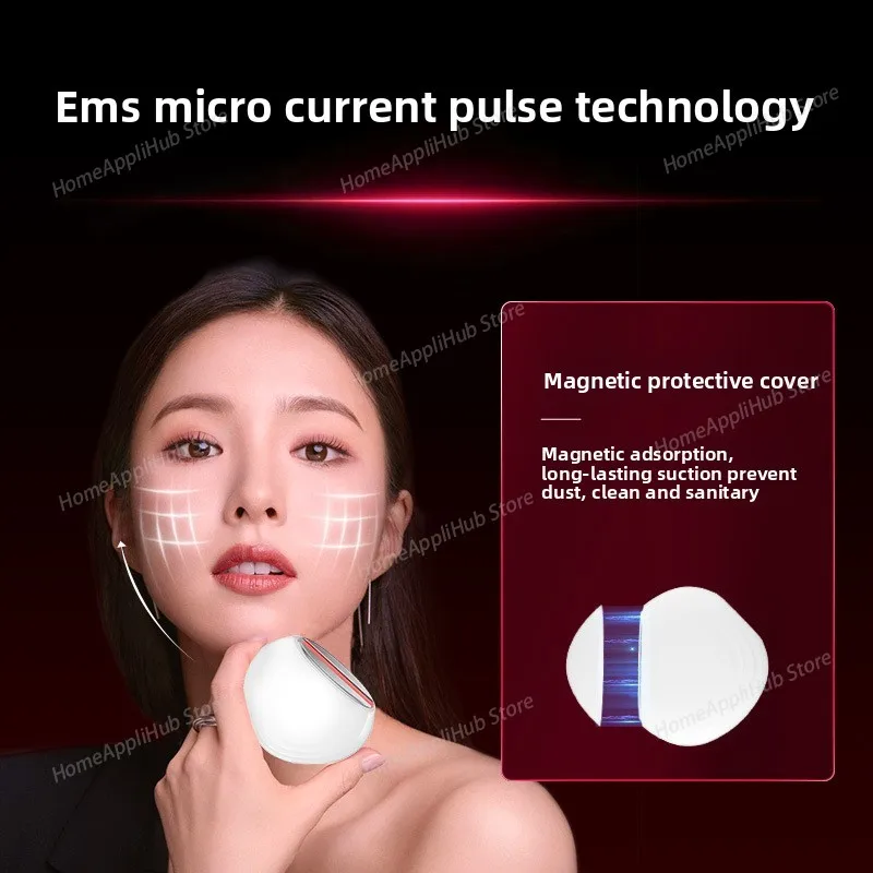 

Household Beauty Instrument EMS Micro Current Introducer Facial Color Light Massage Vibratory Lifting Collagen beauty health