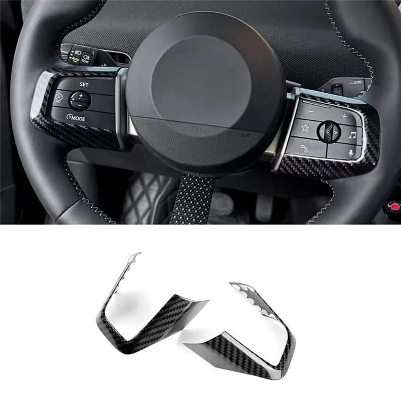

For MINI Cooper S E SE J01 EV F65 F66 F67 J05 U25 Countryman 2024 Steering Wheel Button Frame Car Interior Trim Sticker