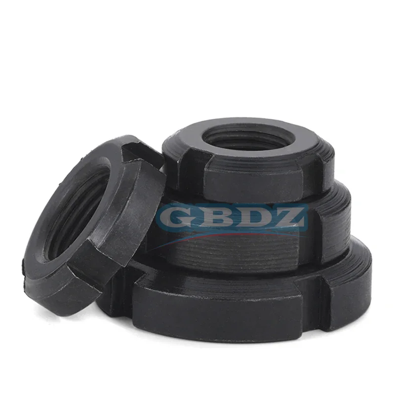 

DIN981 M10 M12 M14 M16 M18 M20 M22 M24 M25 M27 M30 M33 M35 M36 M39 M40 M42 M45 M48-M60 Round Nut Slotted Nut Four Slot Nut GB812