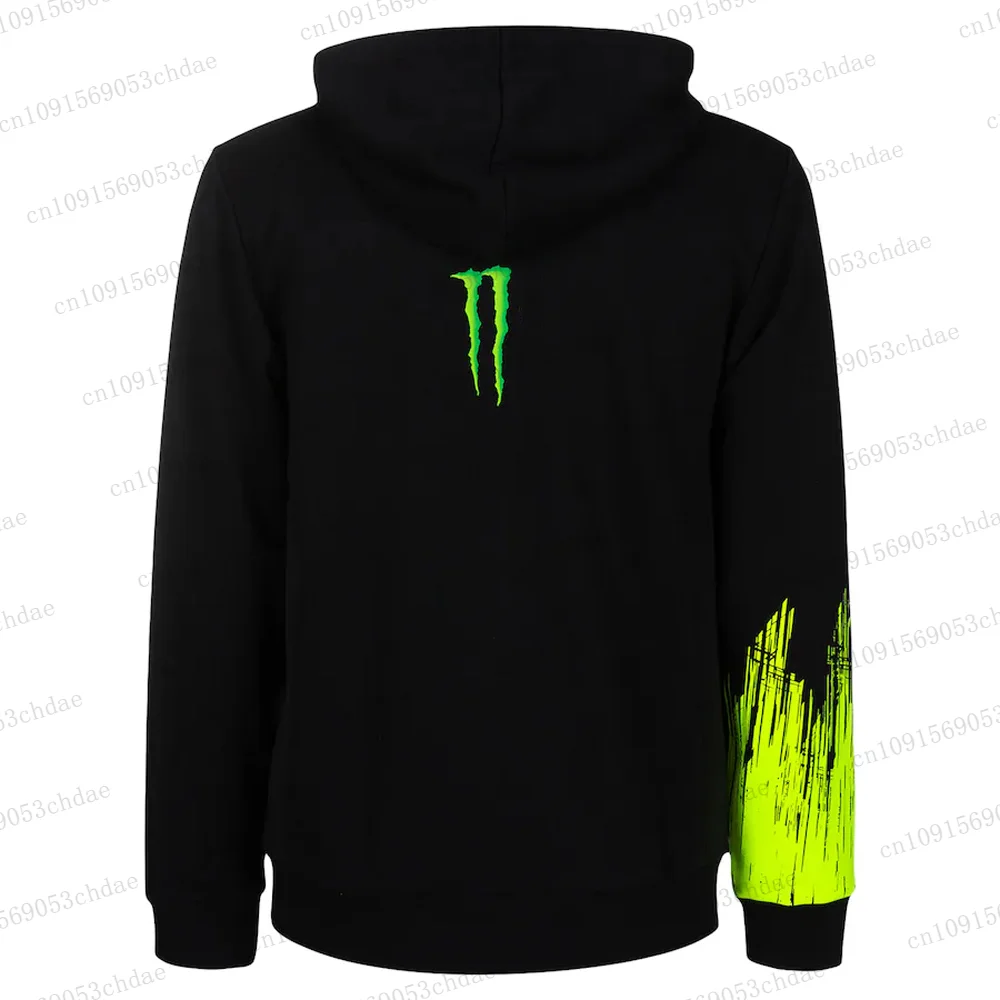 Hot Selling Popular Mens Rossi Street Style Motorcyclist Sweatshirt 3D Printing Hoodie 2024 All Seasons Loose Pullover Hoodie