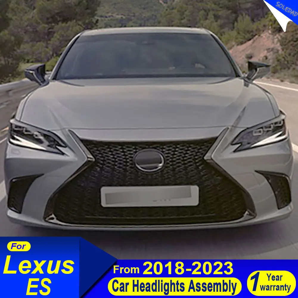 Car headlights For LEXUS ES 2018-2024 Upgrade 4 lens style Car Head Lamp DRL Dynamic Signal Front light Headlight Assembly