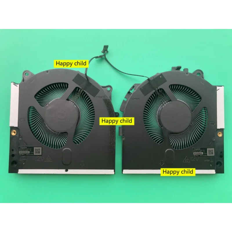 Оригинальный охлаждающий вентилятор для процессора DELL Alienware M17 R5 R L 2022, 12 В постоянного тока