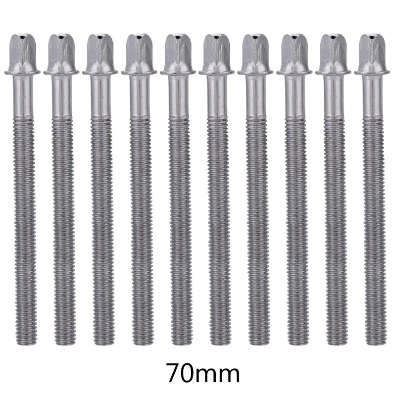 10Pcs Drum Screws Snare Drum Lugs Screws Snare Drum Lug Screws Snare Drum Tension Lug Screws Drum Tight Tension Rods