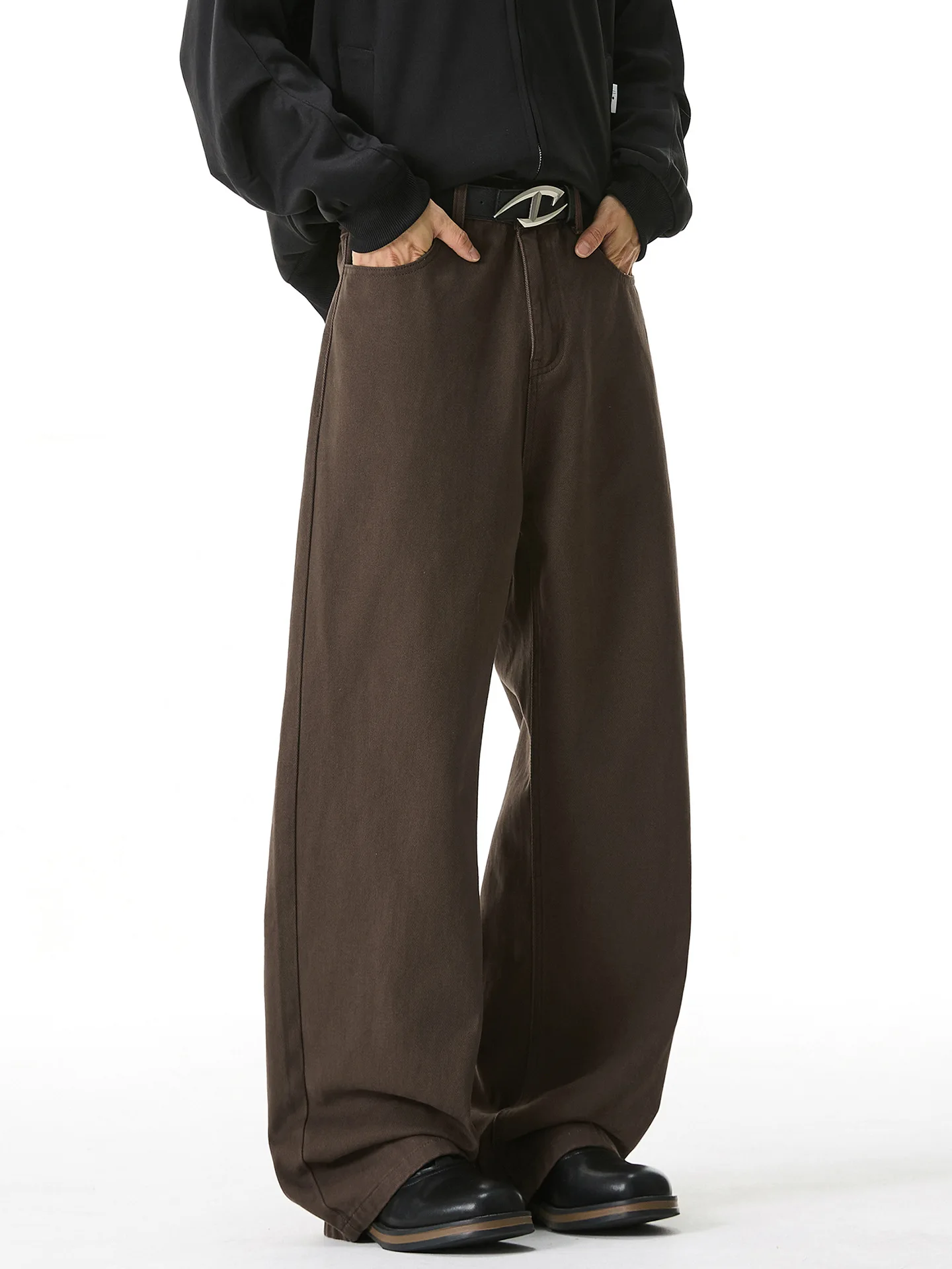 

2026 Autumn/Spring Men's Retro American High Street Straight Leg Micro Flared Pants Baggy Y2k Jeans Harajuku Casual Pants