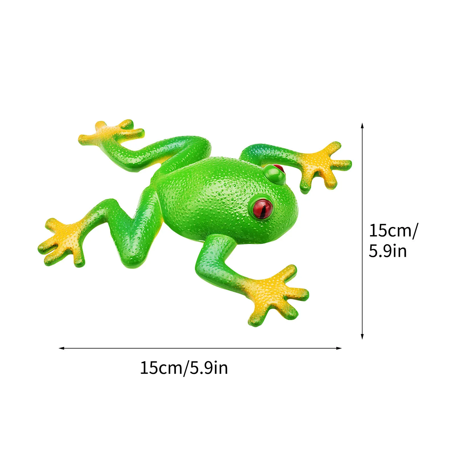 Simulatie Kikker Model Ornamenten Zacht Rubber Nep Kikker Creatieve Dwang Vent Kikker Speelgoed Kindercadeau Zintuiglijk Speelgoed