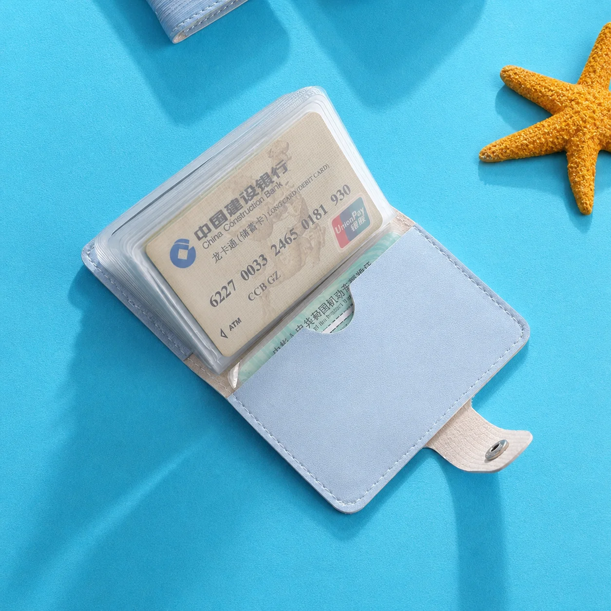 Business Card Holder Anti Demagnetization Coin Purse Pu Leather Card Holder Street Card And Id Holder For Daily Carry Casual
