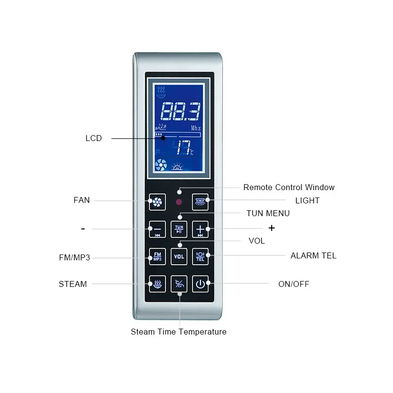 Integrated steam sauna room shower room controller computer board KL-801/KL-802 Steam engine control panel