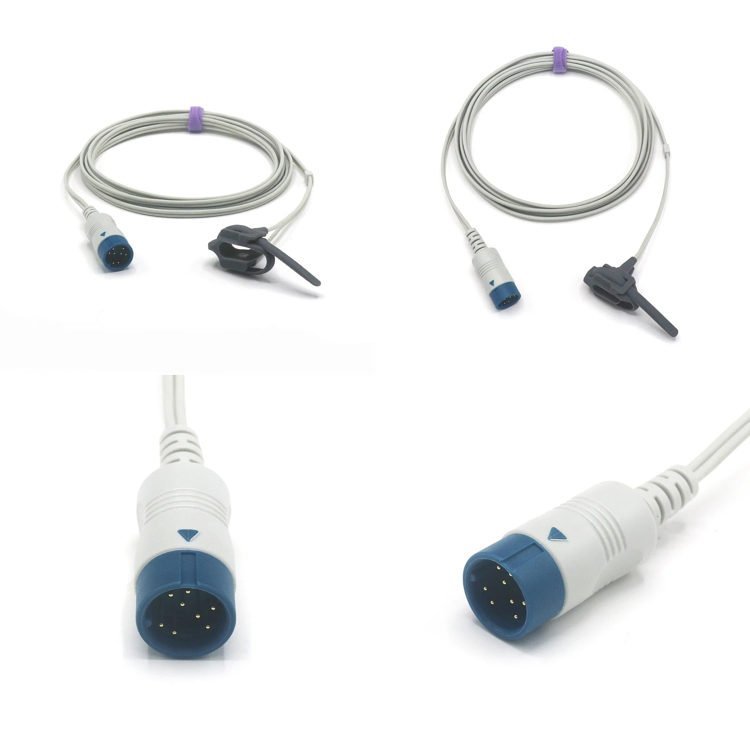 Compatible K12  Neonate Wrap Reusable Spo2 Sensor 3.0m,8pins