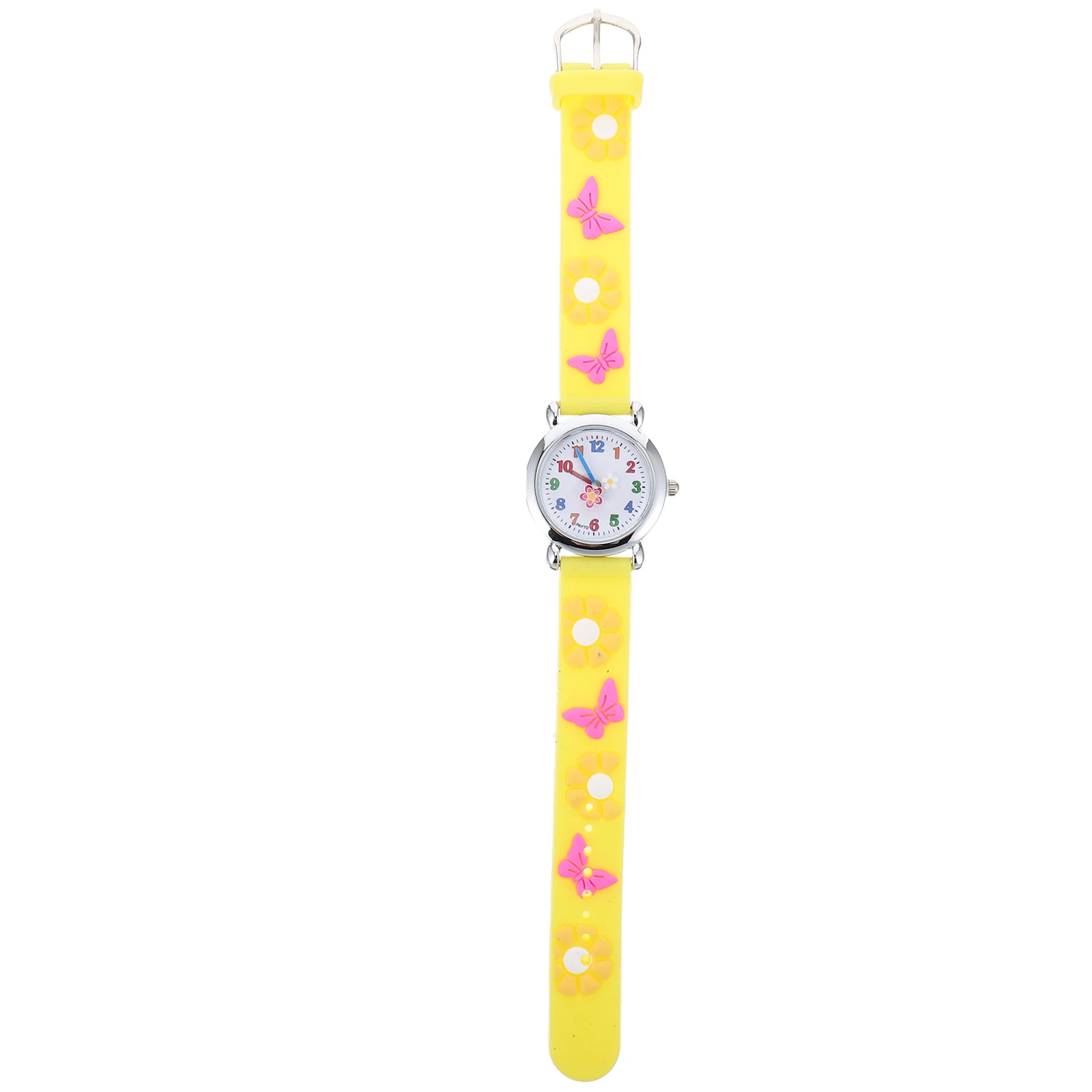 

Lovely Kids Silicone Wristwatch Cartoon Children'S Adjustable Strap Clear Dial Gift For Christmas Birthday New Year Toddler