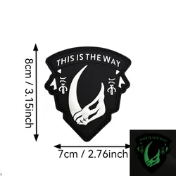 Parche PVC 3D mamut This is the way – Morale patch mochila