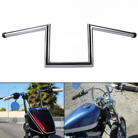 1" Drag Z-Bar Rise 8" Ape Hanger Handlebar For Harley Sportster XL 883 1200 Iron