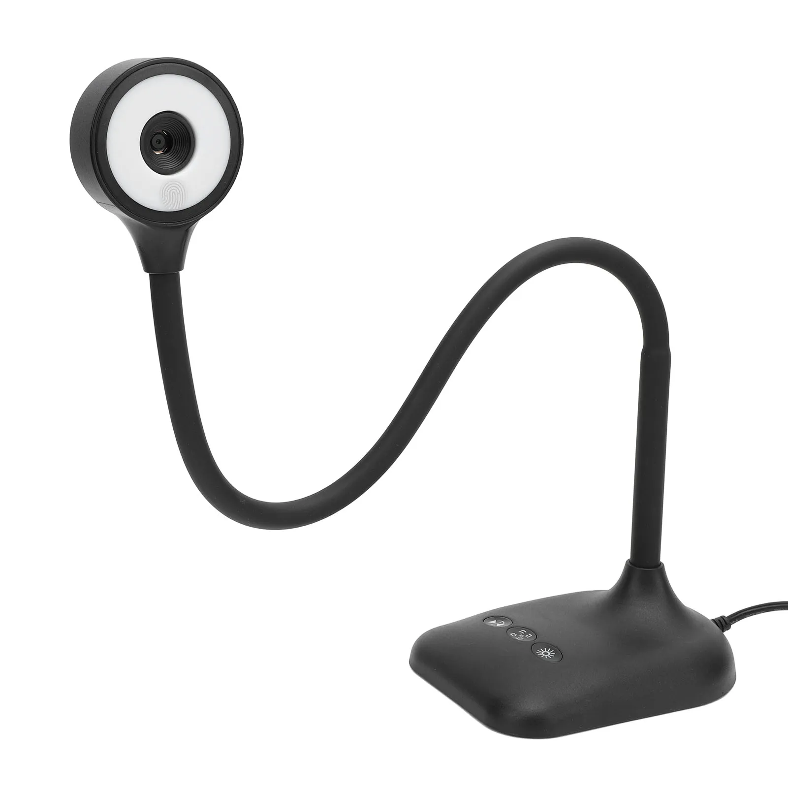 USB Document Camera 2K 5MP Autofocus Image Invert USB Webcam Visualizer with LED Light for Remote Work Teaching