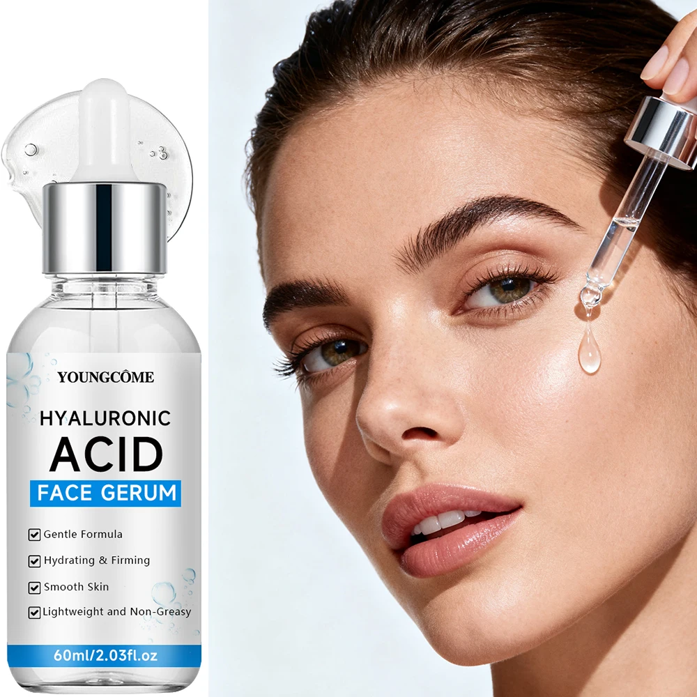YOUNGCOME Hyaluronic Acid Serum Anti Aging Face Serum With Centella Asiatica Deep Hydration For Glowing Skin 40/60ML
