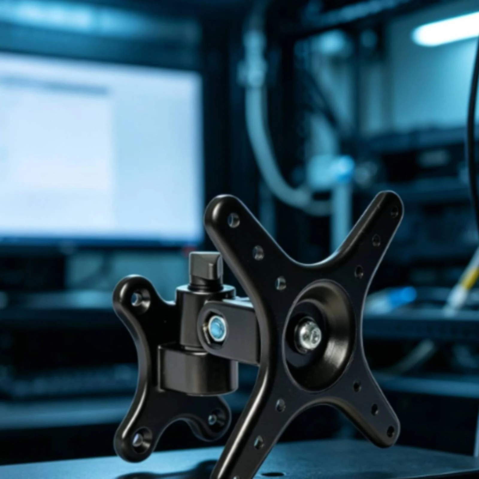 Monitor Wall Mount Adjustable Monitor Wall Bracket Space-Saving Slim-Fit for Home Office, Studio