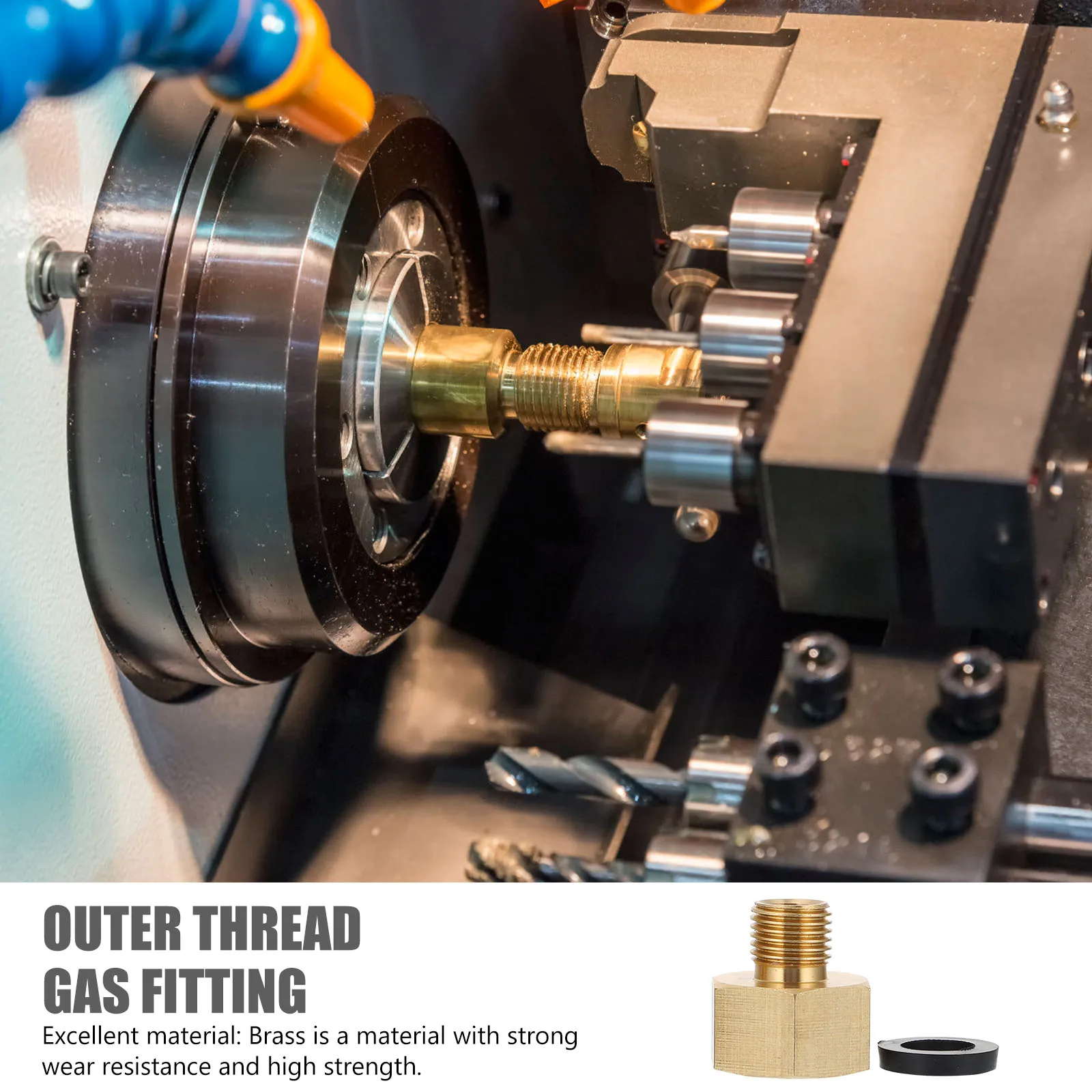 

2PCS Gas Adapter 1 2 Inch NPT Pipe Fitting Flare Thread Connector Brass Male Hydraulic Accessories Outer Thread Tube