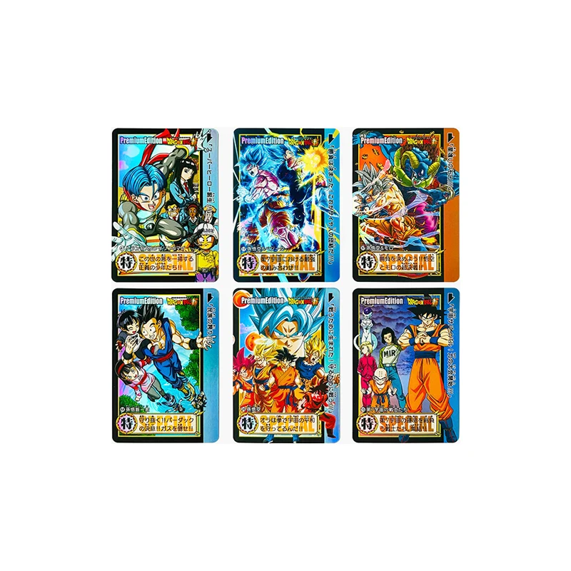Diy Dragon Ball Son Goku Yamcha Bulma Tien Shinhan Majin Buu Anime Character Collection Card Homemade Cartoon Toy Christmas Gift view 6