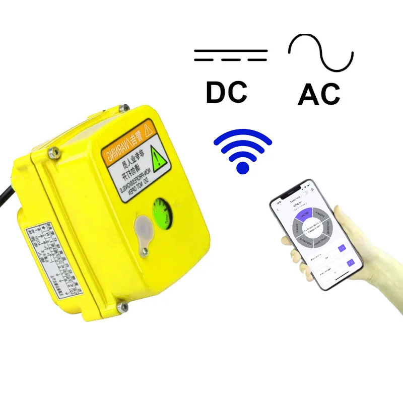 Smart Water Valve Remote WIFI , DC12V/DC24V/AC24V/AC110V/AC220V, Electric Live Ball Valve Smart Electric Water Valve