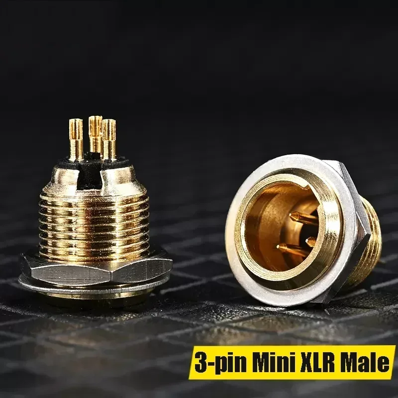 Мини XLR штекер (гнездо) штекер 3-контактный (4-контактный) XLR Аудио Микрофон Разъем для индивидуального профессионального оборудования Bodypack наушники