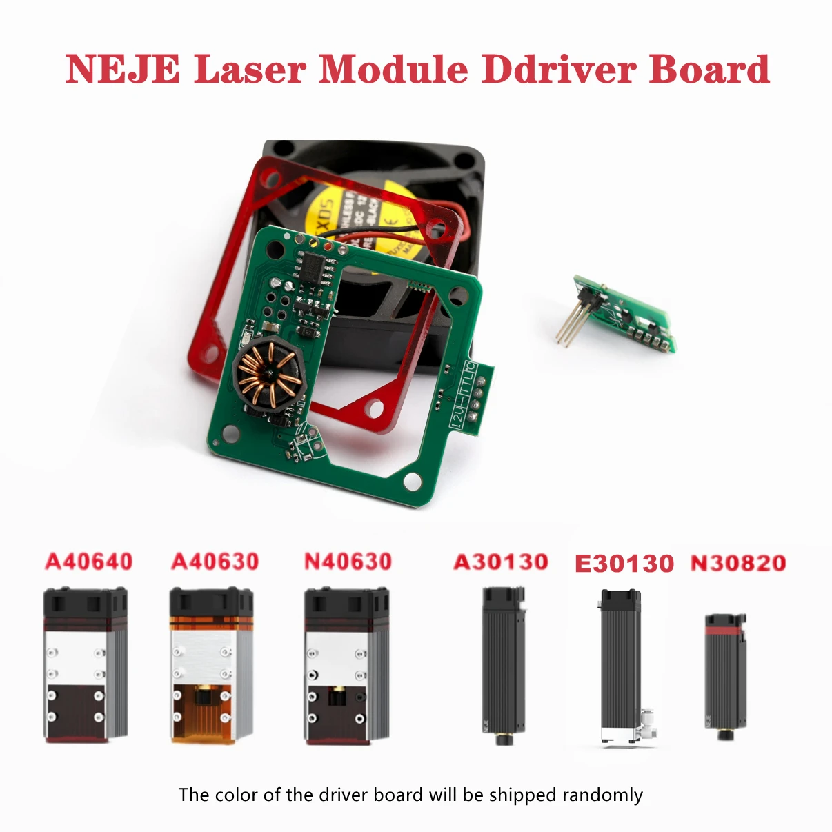 

NEJE Laser Module Ddriver Board A40640/A40630/N40630/N30820/E30130 Driver Board Replacement Kit