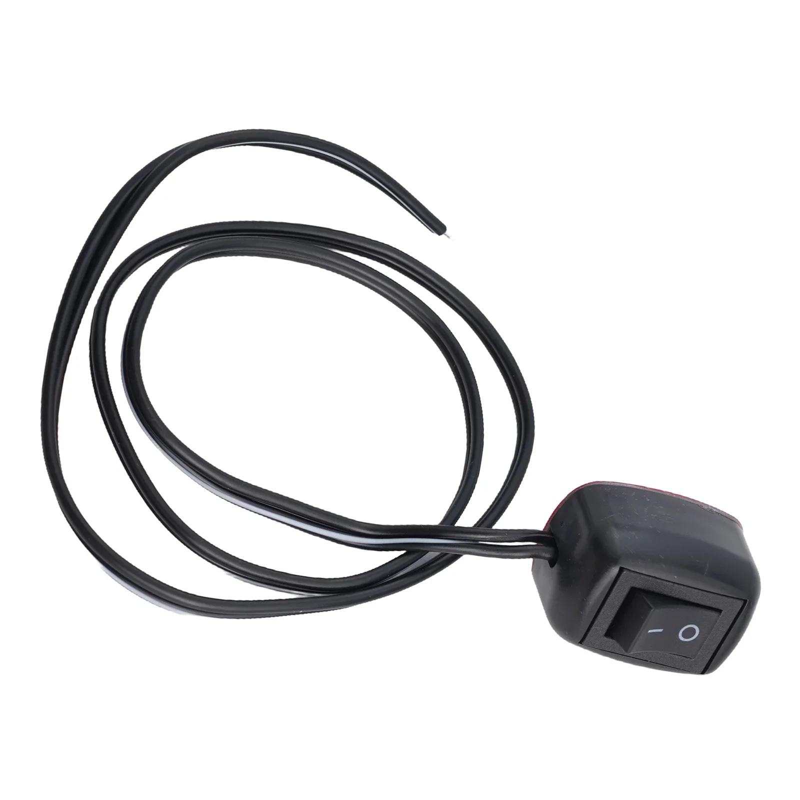 12v Car Modified Sticky Switch With Wire Self-locking Boat-shaped Punch-free Mini Rocker Switch 60cm Car Switch Paste Type Toggl