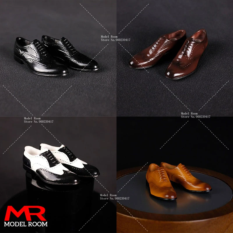 PTMODEL PTA-1004 1/6 Brogue Carved Leather Shoes Magnetic Retro Shoes  Model Fit 12-inch Male Soldier Action Figure Body