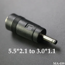 5.5x2.1mm Female to 3.0x1.1mm male DC Power Connector Adapter Laptop 5.5*2.1mm to 3.0*1.1mm