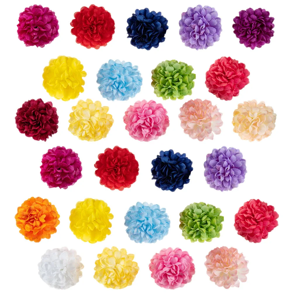 

35pcs Simulated Chrysanthemum Artificial Flowers Heads Silk Mini Daisy for Crafts Wedding Party DIY Material Decor