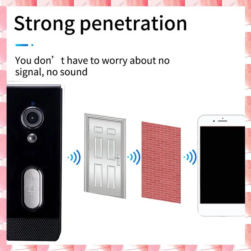 JAJA Tuya Smart Home Doorbell Camera Tahan Air Wifi Video Intercom 1080P Perlindungan Keamanan Luar Ruangan Audio Dua Arah