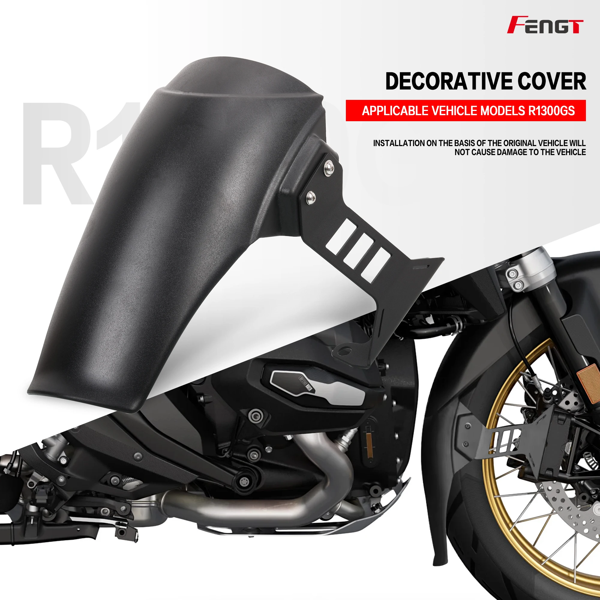 

R1300GS Front Fender Extender For BMW R1300 GS 2023 2024 2025 Accessories Fenders Extension Mudguard Splash Protection Mud Guard
