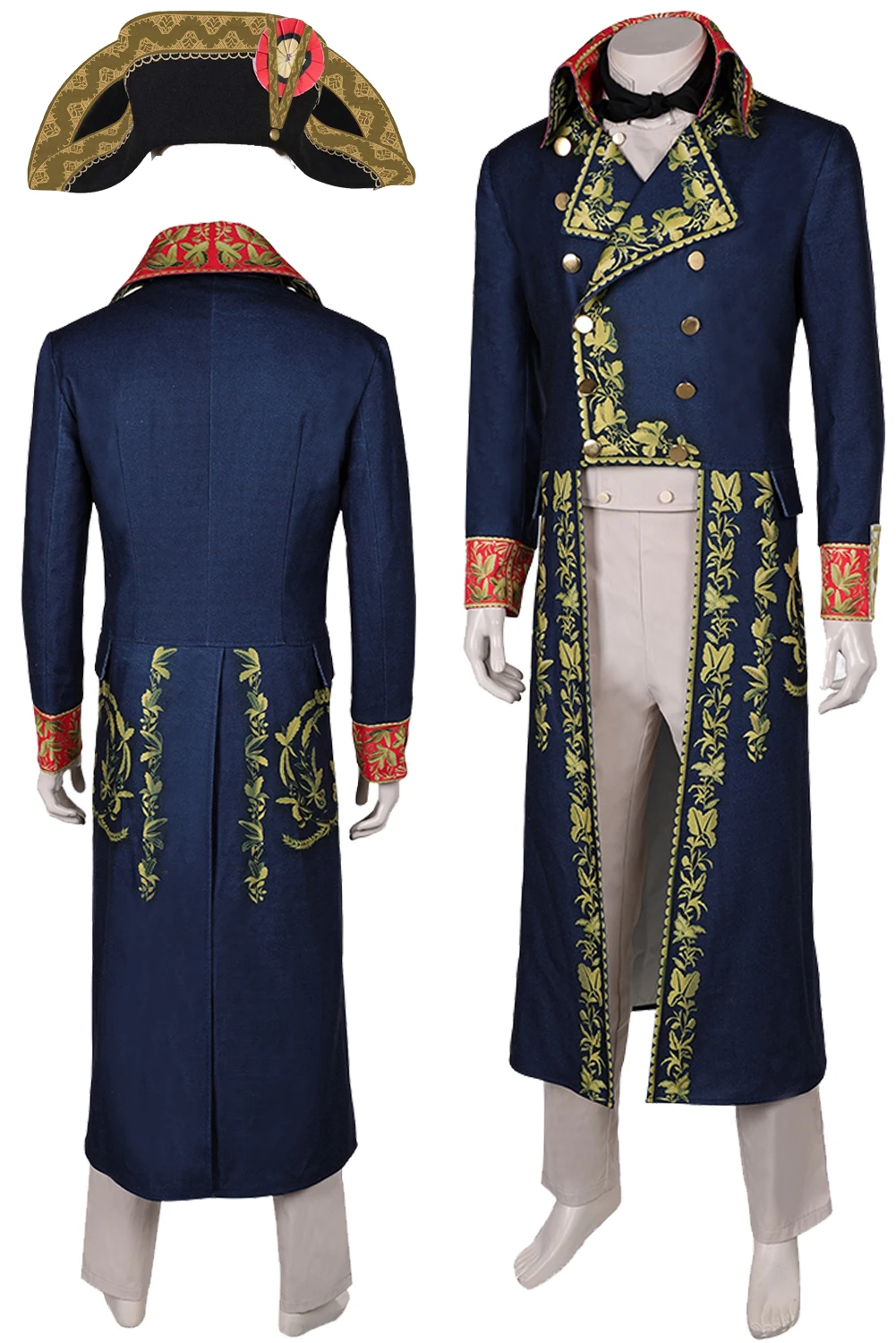 Napoleon Cosplay Fantasia Printed Coat 2023 Movie Costume Disguise Adult Men Roleplay Fantasy Halloween Carnival Party Clothes