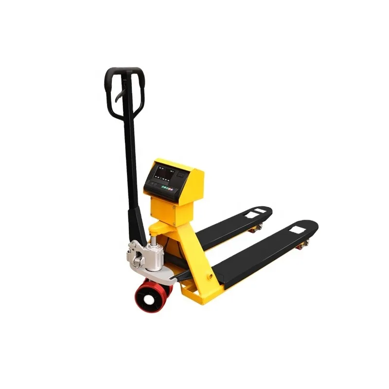 Manual Hydraulic Transporter Instrument Electronic Scale Forklift Weighing Hand Pull Truck Pallet Rider Push Shovel