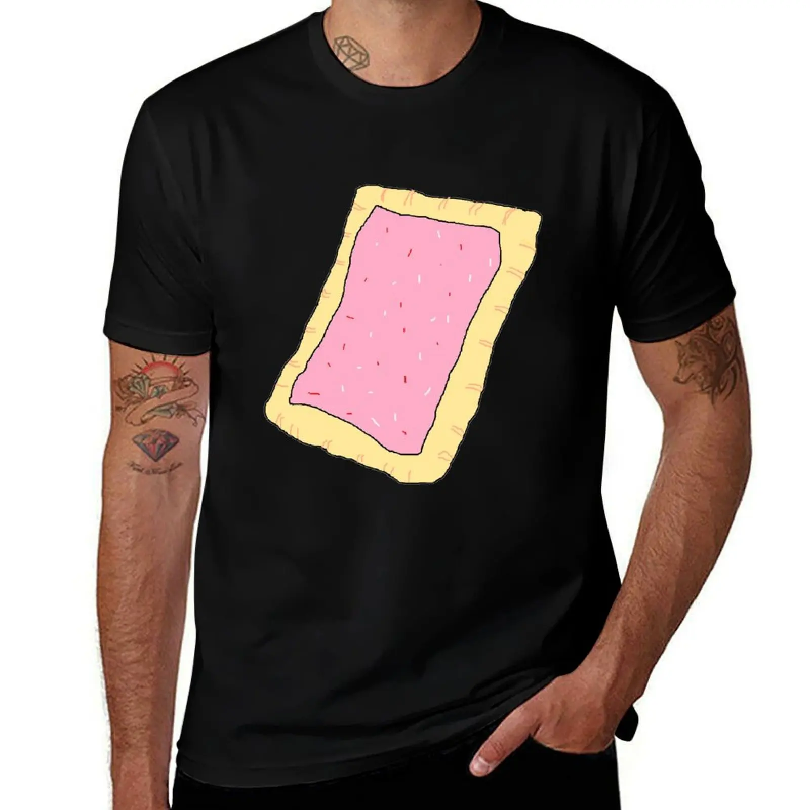 Tarta pop. Camiseta camisetas divertidas camisetas de humor oscuro camisetas de diseñador para hombre camiseta de marca de lujo de alta calidad